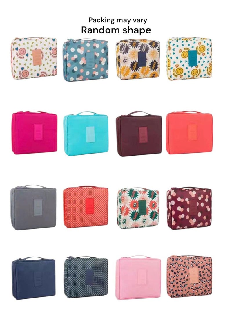 حقيبة تنظيم مستحضرات التجميل وأدوات الزينة و اغراض اخري للسفر شكل عشوائي - Image 2